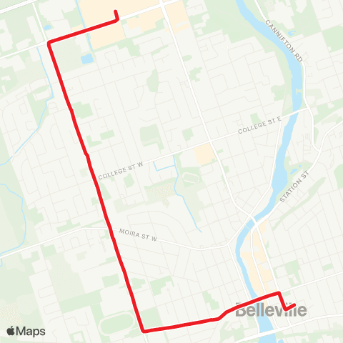 Belleville Transit  map