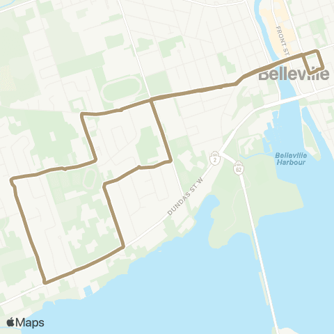 Belleville Transit  map