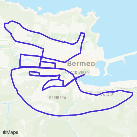 Bermibusa Bermibusa-Ibilbidea map