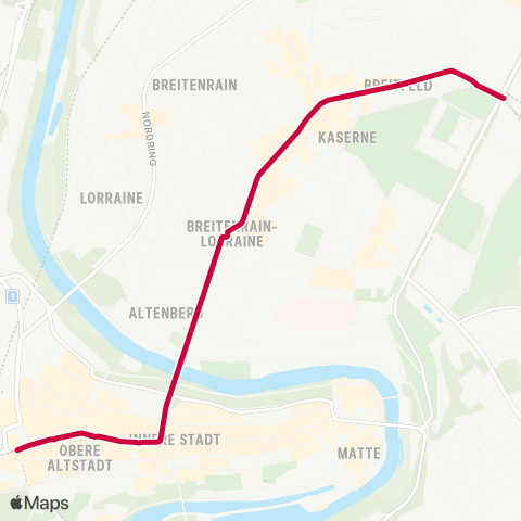 BERNMOBIL Bern, Bahnhof - Bern, Guisanplatz Expo map