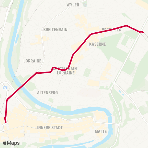 BERNMOBIL Bern, Bahnhof - Bern, Guisanplatz Expo map