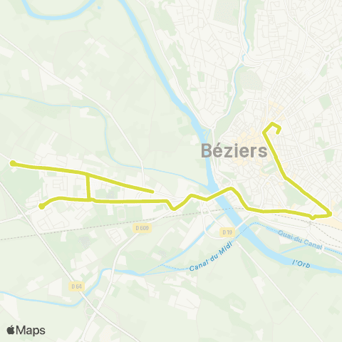beeMob - Scolaire Dardé - Mirepoix - De Gaulle map