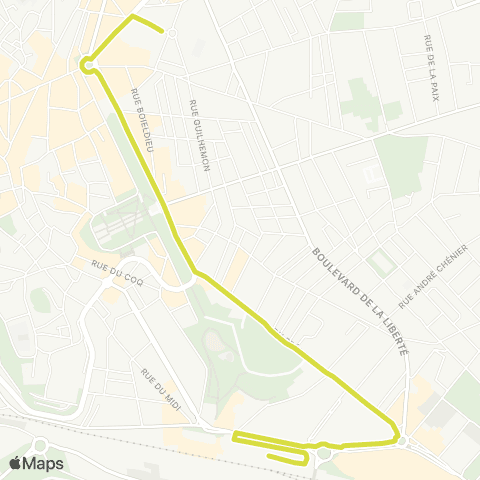 beeMob Ligne Scolaire map