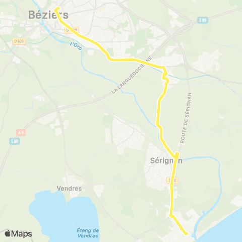 beeMob De Gaulle - Valras-Plage map