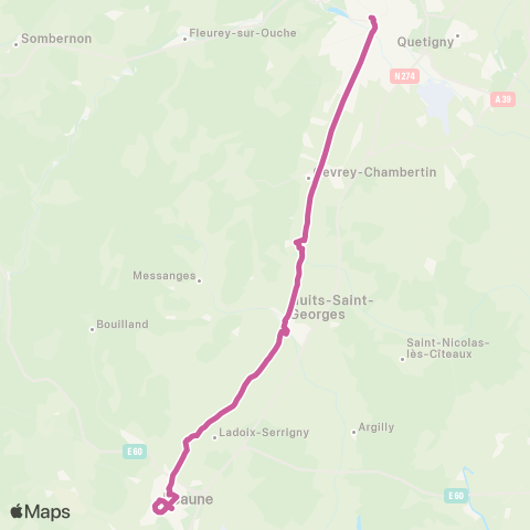 Mobigo 21 - Côte d'Or Dijon - Beaune map