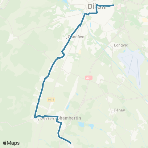 Mobigo 21 - Côte d'Or Dijon - St Philibert map