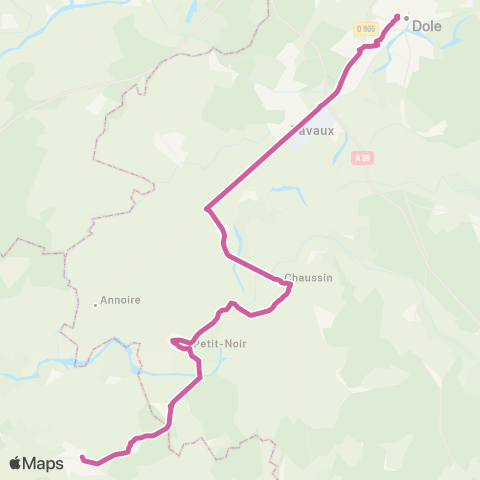 Mobigo 39 - Jura Pierre de Bresse - Dole map