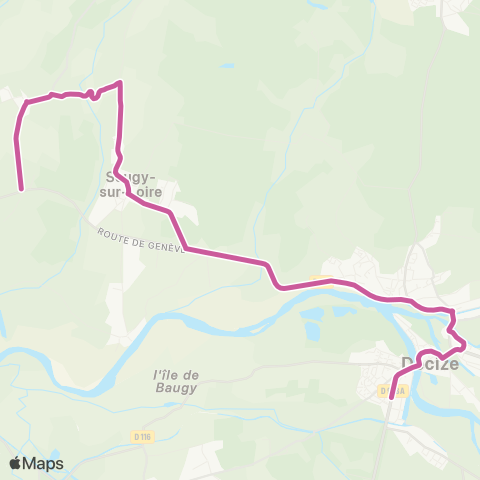 Mobigo 58 - Nièvre Druy Parigny - Decize map