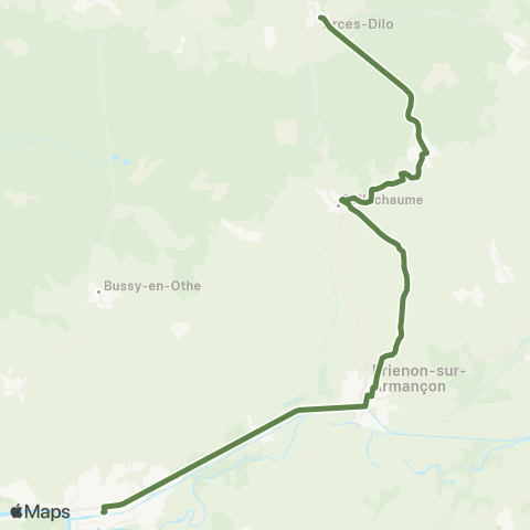 Mobigo 89 - Yonne Arces - Migennes map