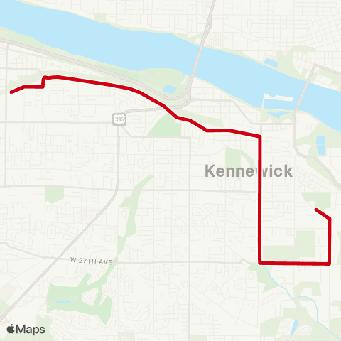 Ben Franklin Transit Fair-Kamiakin map