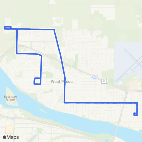 Ben Franklin Transit Route 67 map
