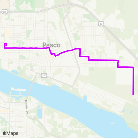 Ben Franklin Transit Route 64 map