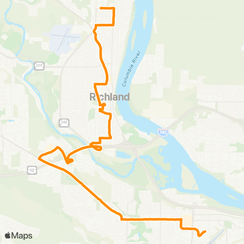 Ben Franklin Transit Route 123 map