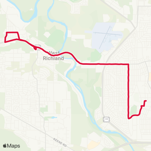 Ben Franklin Transit Route 20 map
