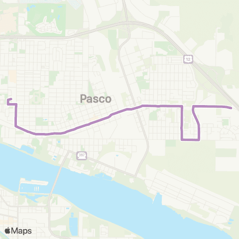 Ben Franklin Transit Route 60 map