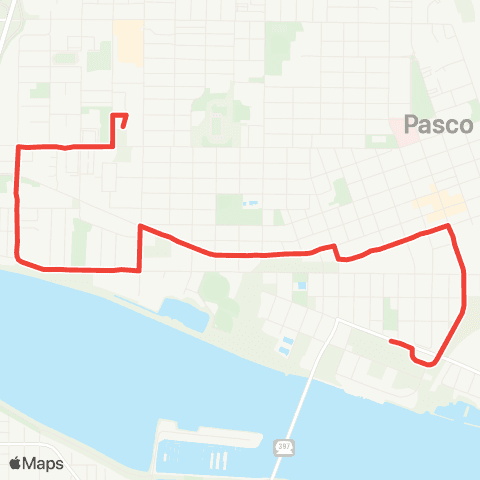 Ben Franklin Transit Route 61 map