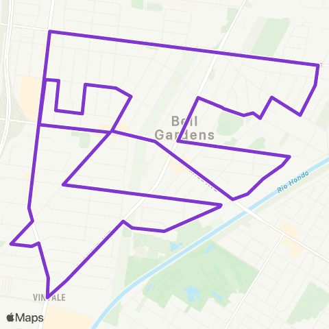 City of Bell Gardens Bell Gardens Town Trolley map