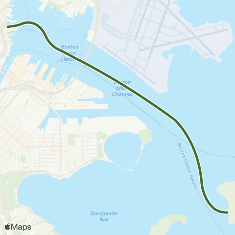 Boston Harbor Islands Ferry Spectacle Island map