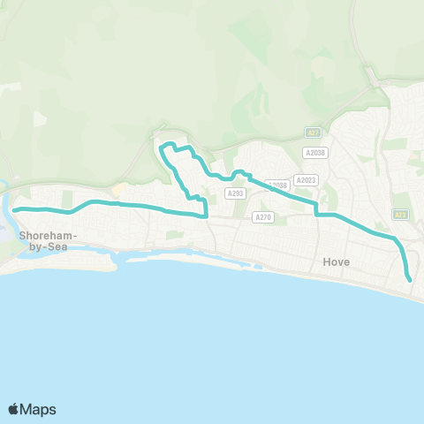 Brighton & Hove Bus and Coach Company  map