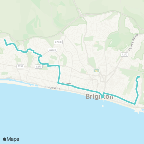 Brighton & Hove Bus and Coach Company  map