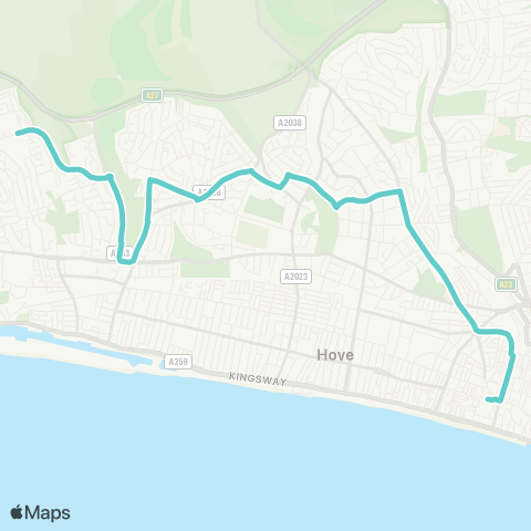 Brighton & Hove Bus and Coach Company  map