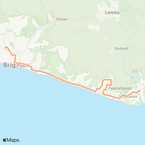 Brighton & Hove Bus and Coach Company  map