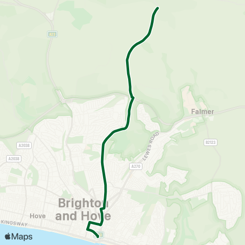 Brighton & Hove Bus and Coach Company  map