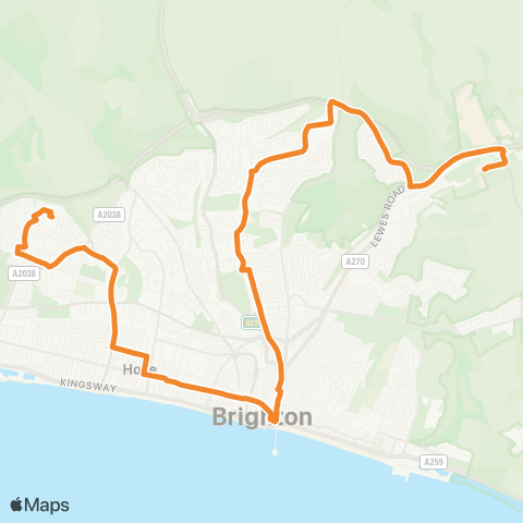 Brighton & Hove Bus and Coach Company  map