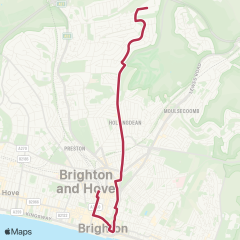 Brighton & Hove Bus and Coach Company  map
