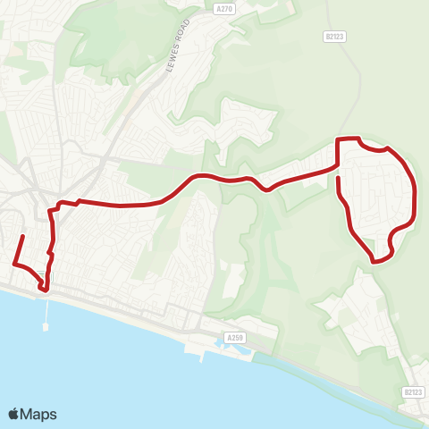 Brighton & Hove Bus and Coach Company  map