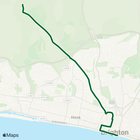 Brighton & Hove Bus and Coach Company  map