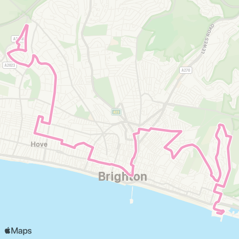 Brighton & Hove Bus and Coach Company  map