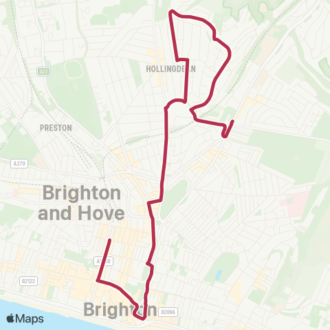 Brighton & Hove Bus and Coach Company  map