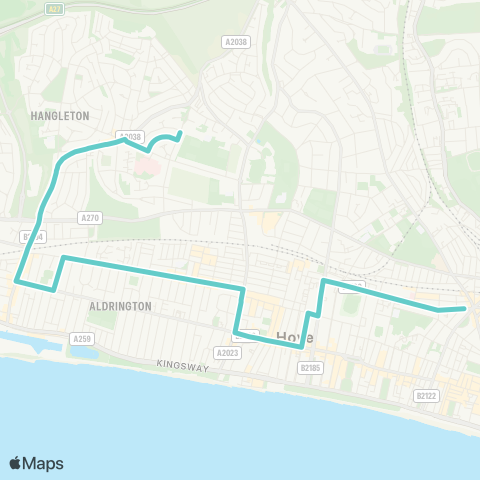Brighton & Hove Bus and Coach Company  map