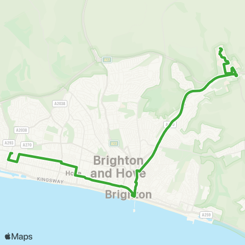 Brighton & Hove Bus and Coach Company  map