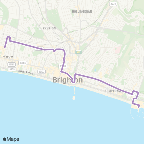 Brighton & Hove Bus and Coach Company  map