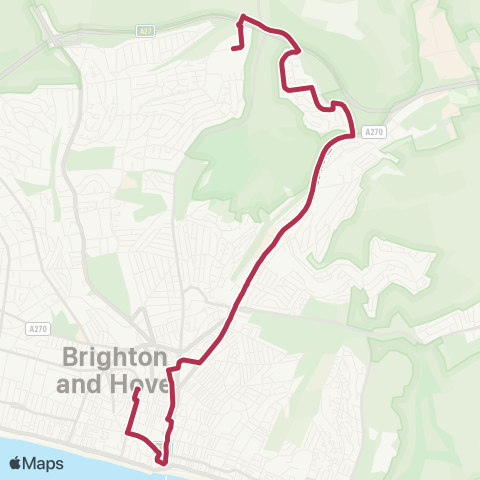 Brighton & Hove Bus and Coach Company  map