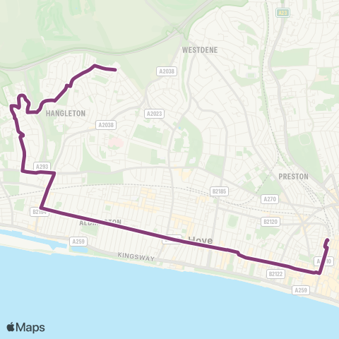 Brighton & Hove Bus and Coach Company  map