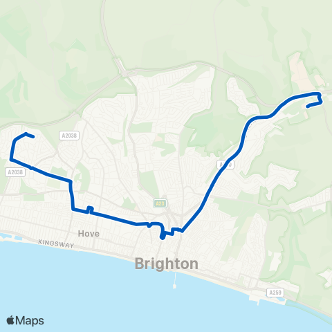 Brighton & Hove Bus and Coach Company  map
