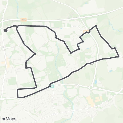 Bibus Porte de Gouesnou via Z.A. de Kergaradec map