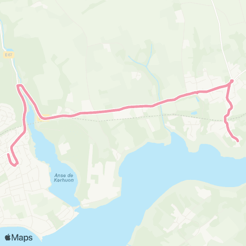 Bibus TAD Guipavas Pen-An-Traon - le Relecq-Kerhuon Résistance map