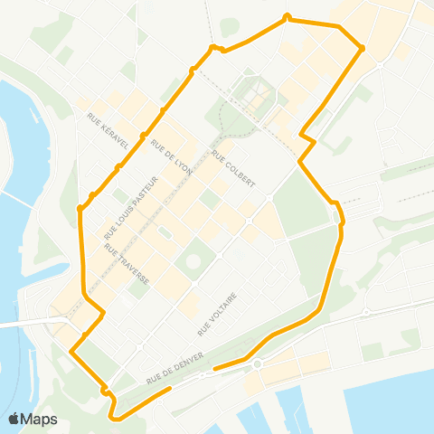 Bibus Ligne Jeudis du Port Rampes - Liberté map