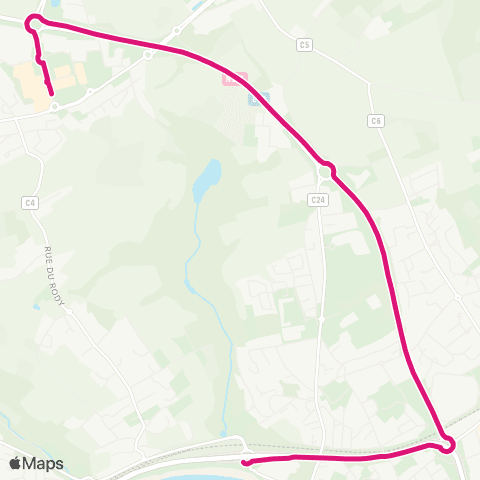 Bibus Guipavas Froutven - le Relecq-Kerhuon Moulin Blanc map
