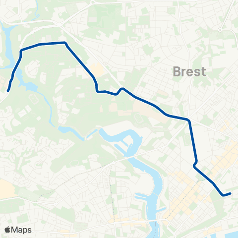 Bibus Gares - CHU la Cavale map