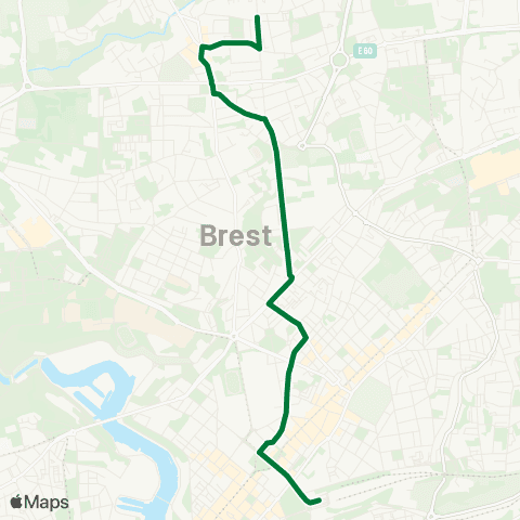 Bibus Gares - Lambézellec map