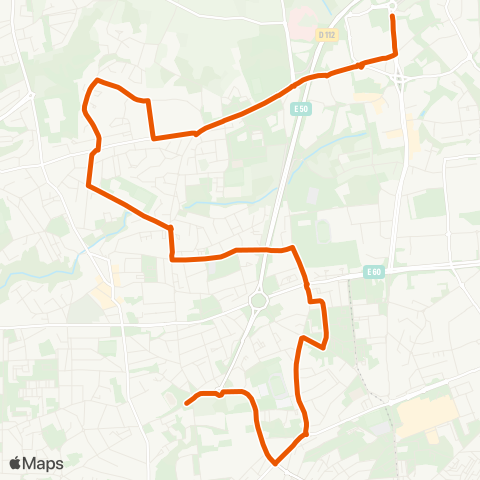 Bibus Scolaires Porte de Gouesnou - Croix Rouge map