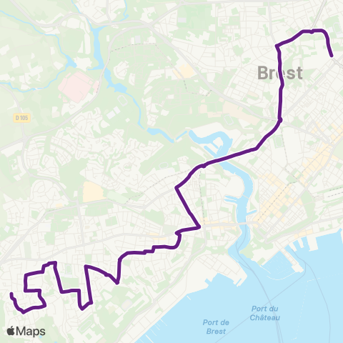 Bibus Scolaires Thibaudet - Kerichen Lesven map