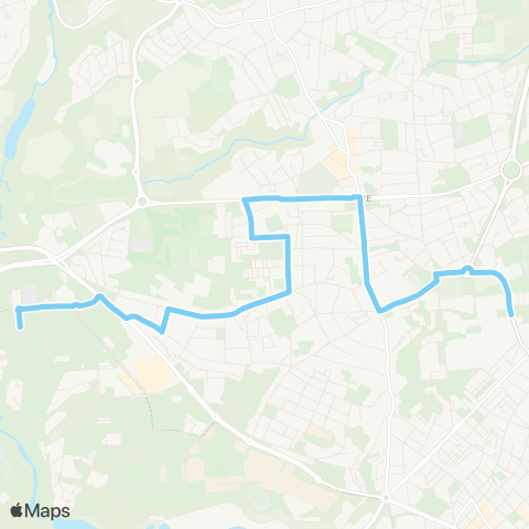 Bibus Scolaires Gascogne - Kerichen Lesven map