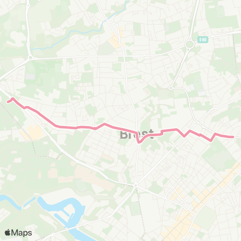 Bibus Scolaires Braille - le Bergot map