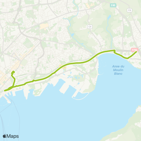 Bibus Scolaires Brest Liberté - le Relecq-Kerhuon Diwan map